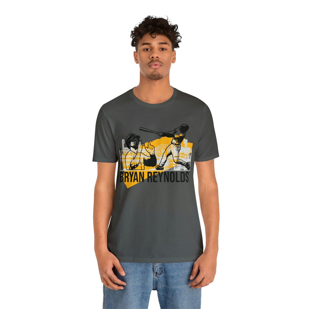 Printify Bryan Reynolds Pittsburgh Headliner Series T-Shirt - Short Sleeve Tee Asphalt / L