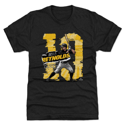Bryan Reynolds Slim Fit T-Shirt – Pittsburgh Crewneck Tri Color Tee, Digital Print Men's Premium T-Shirt - YinzerShop