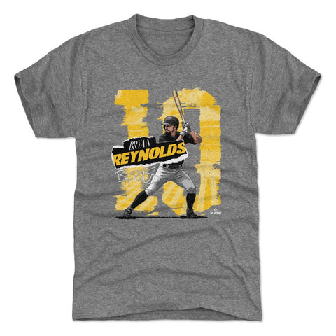Bryan Reynolds Slim Fit T-Shirt – Pittsburgh Crewneck Tri Color Tee, Digital Print Men's Premium T-Shirt - YinzerShop