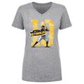 Bryan Reynolds T-Shirt – Cotton V-Neck Tee | Pittsburgh Sports Apparel, Short Sleeve Shirt Women's V-Neck T-Shirt - YinzerShop