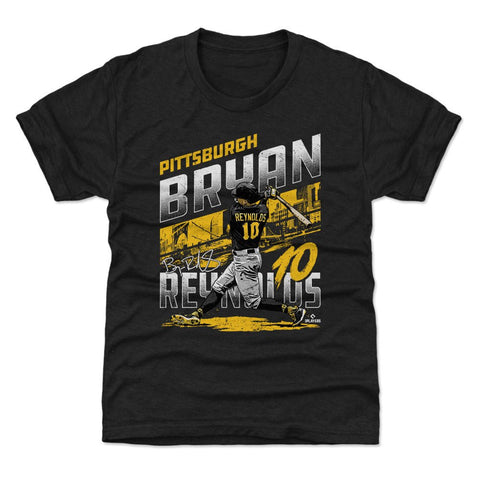 Bryan Reynolds T-Shirt - Kids Crewneck Tee | Pittsburgh City Short Sleeve Shirt Kids T-Shirt - YinzerShop