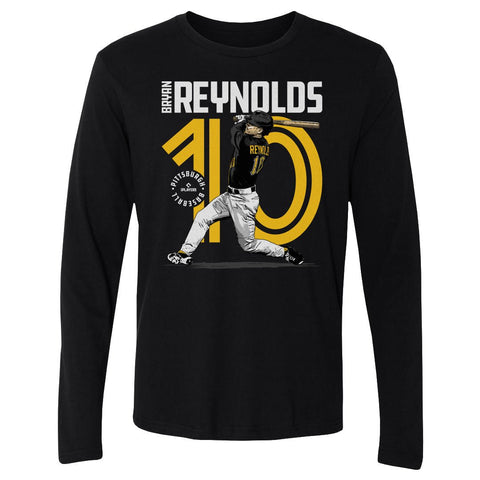 Bryan Reynolds T-Shirt - Men's Casual Long Sleeve Cotton Crewneck Tee Men's Long Sleeve T-Shirt - YinzerShop