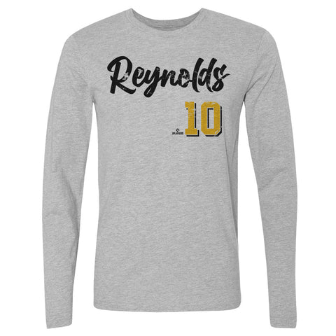 Bryan Reynolds T-Shirt - Pittsburgh Sports Tee | Crewneck Long Sleeve Cotton Tee Men's Long Sleeve T-Shirt - YinzerShop