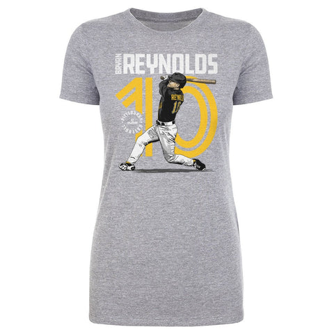 Bryan Reynolds T-Shirt - Slim Fit Cotton Crewneck Pittsburgh Sports Apparel Tee Women's T-Shirt - YinzerShop