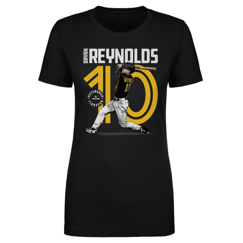Bryan Reynolds T-Shirt - Slim Fit Cotton Crewneck Pittsburgh Sports Apparel Tee Women's T-Shirt - YinzerShop