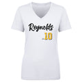 Bryan Reynolds T-Shirt - V-Neck Cotton Tee | Pittsburgh Sports Shirt, Regular Fit Women's V-Neck T-Shirt - YinzerShop