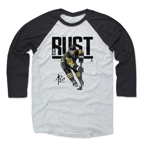 Bryan Rust Baseball T-Shirt – Unisex Tri Blend Tee | 3/4 Sleeve Raglan Shirt Men's Baseball T-Shirt - YinzerShop