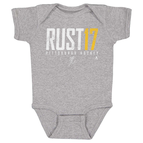 Bryan Rust Bodysuit – Soft Cotton Baby Bodysuit | Pittsburgh Baby Clothes Kids Baby Onesie - YinzerShop