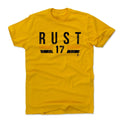 Bryan Rust Cotton T-Shirt – Durable Crewneck, Soft Short Sleeve Shirt Men's Cotton T-Shirt - YinzerShop
