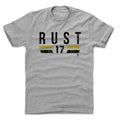 Bryan Rust Cotton T-Shirt – Durable Crewneck, Soft Short Sleeve Shirt Men's Cotton T-Shirt - YinzerShop