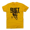 Bryan Rust Cotton T-Shirt - Durable Crewneck Tee, Soft Heather Gray Summer Shirt Men's Cotton T-Shirt - YinzerShop
