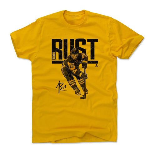Bryan Rust Cotton T-Shirt - Durable Crewneck Tee, Soft Heather Gray Summer Shirt Men's Cotton T-Shirt - YinzerShop