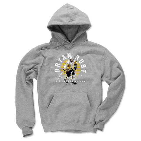 Bryan Rust Hoodie – Loose Fit Cotton Polyester Sweatshirt with Emblem Design Men's Hoodie - YinzerShop
