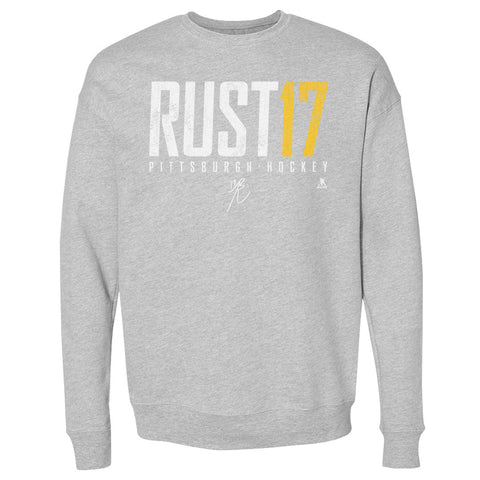 Bryan Rust Sweatshirt – Crewneck Long Sleeve Cotton Blend Pittsburgh Sports Apparel Men's Crewneck Sweatshirt - YinzerShop