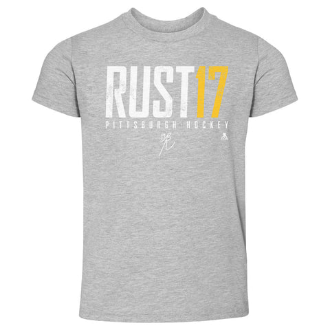 Bryan Rust T-Shirt - Kids Crewneck Short Sleeve Cotton Polyester Blend Tee Kids Toddler T-Shirt - YinzerShop