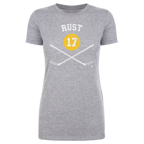 Bryan Rust T-Shirt – Pittsburgh Hockey Shirt | Cotton Short Sleeve Tee Women's T-Shirt - YinzerShop