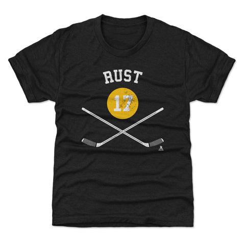 Bryan Rust T-Shirt - Pittsburgh Hockey Shirt | Kids Crewneck Short Sleeve Tee Kids T-Shirt - YinzerShop