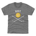 Bryan Rust T-Shirt - Pittsburgh Hockey Shirt | Kids Crewneck Short Sleeve Tee Kids T-Shirt - YinzerShop
