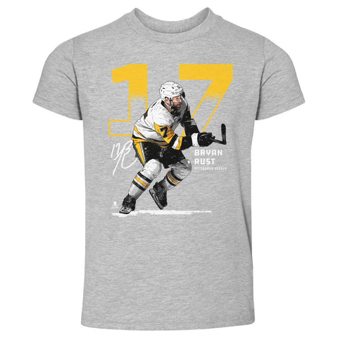 Bryan Rust T-Shirt – Pittsburgh Kids Crewneck Tee | Cotton Short Sleeve Shirt Kids Toddler T-Shirt - YinzerShop