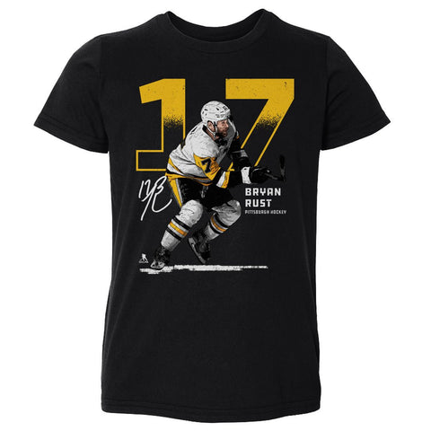 Bryan Rust T-Shirt – Pittsburgh Kids Crewneck Tee | Cotton Short Sleeve Shirt Kids Toddler T-Shirt - YinzerShop