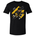 Bryan Rust T-Shirt - Pittsburgh Striped Cotton Crewneck Tee | Regular Fit Sports Fan Apparel Men's Cotton T-Shirt - YinzerShop