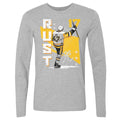 Bryan Rust Vintage Retro T-Shirt - Pittsburgh Cotton Crewneck Long Sleeve Tee Men's Long Sleeve T-Shirt - YinzerShop