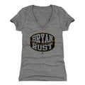 Bryan Rust Women's V-Neck T-Shirt – Slim Fit Breathable Deep V Collar Shirt Women's V-Neck T-Shirt - YinzerShop