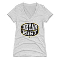 Bryan Rust Women's V-Neck T-Shirt – Slim Fit Breathable Deep V Collar Shirt Women's V-Neck T-Shirt - YinzerShop