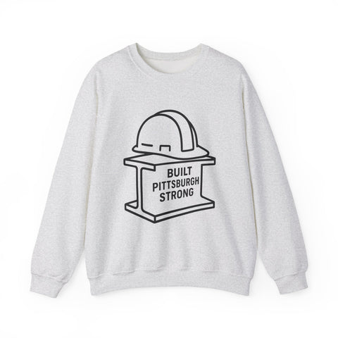 Built Pittsburgh Strong - Heavy Blend™ Crewneck Sweatshirt Sweatshirt - YinzerShop