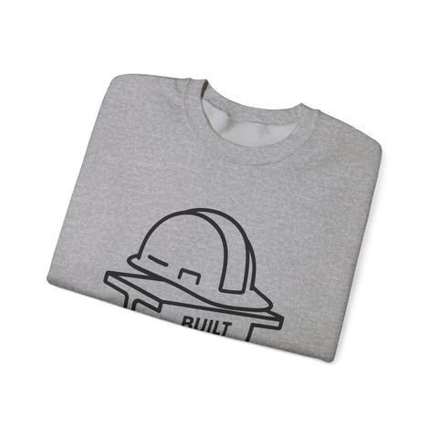 Built Pittsburgh Strong - Heavy Blend™ Crewneck Sweatshirt Sweatshirt - YinzerShop