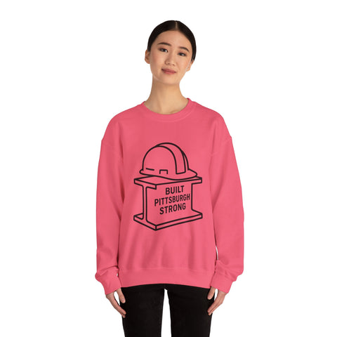 Built Pittsburgh Strong - Heavy Blend™ Crewneck Sweatshirt Sweatshirt - YinzerShop