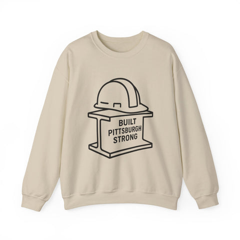 Built Pittsburgh Strong - Heavy Blend™ Crewneck Sweatshirt Sweatshirt - YinzerShop