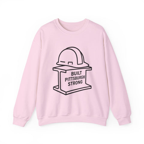 Built Pittsburgh Strong - Heavy Blend™ Crewneck Sweatshirt Sweatshirt - YinzerShop
