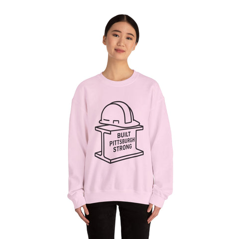 Built Pittsburgh Strong - Heavy Blend™ Crewneck Sweatshirt Sweatshirt - YinzerShop