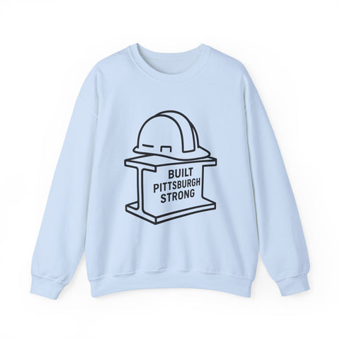 Built Pittsburgh Strong - Heavy Blend™ Crewneck Sweatshirt Sweatshirt - YinzerShop