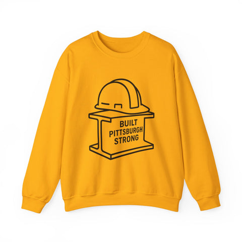 Built Pittsburgh Strong - Heavy Blend™ Crewneck Sweatshirt Sweatshirt - YinzerShop