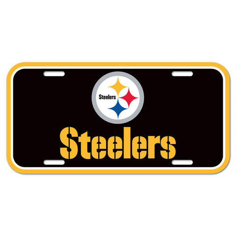 Pittsburgh Steelers WinCraft Helmet Logo Plastic License Plate