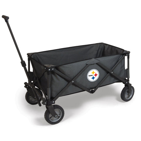 Pittsburgh Steelers - Adventure Wagon Portable Utility Wagon Utility Wagon Picnic Time Family of Brands Gray  