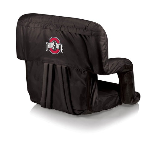 Ohio State Buckeyes - Ventura Portable Reclining Stadium Seat  Picnic Time Family of Brands Black  