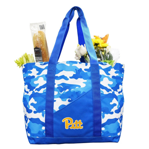Camo Tote Bag - University of Pittsburgh Super-Duty Heavy Duty Sports Tote Tote Bag - YinzerShop
