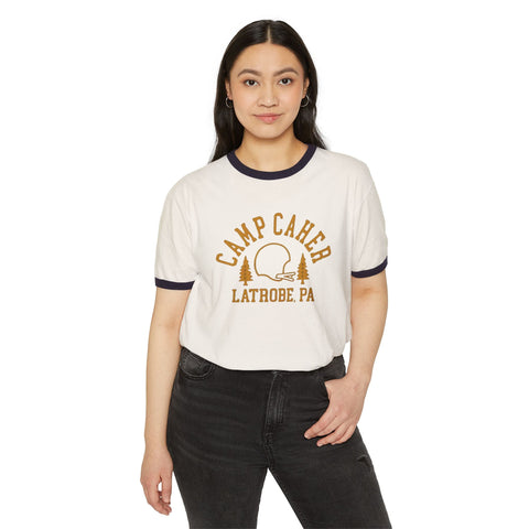 Camp Caher Latrobe, PA Cotton Ringer T-Shirt T-Shirt - YinzerShop