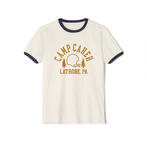Camp Caher Latrobe, PA Cotton Ringer T-Shirt T-Shirt - YinzerShop