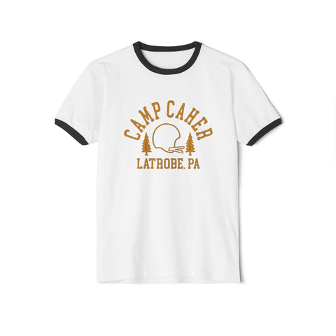 Camp Caher Latrobe, PA Cotton Ringer T-Shirt T-Shirt - YinzerShop