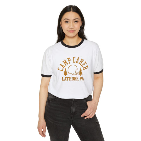 Camp Caher Latrobe, PA Cotton Ringer T-Shirt T-Shirt - YinzerShop