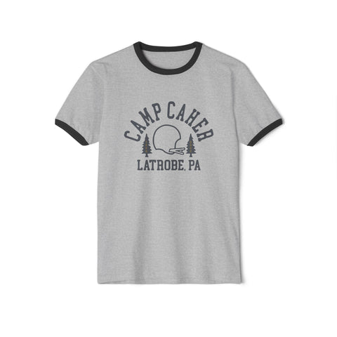 Camp Caher Latrobe, PA Cotton Ringer T-Shirt T-Shirt - YinzerShop
