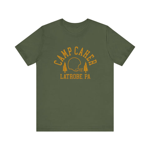 Camp Caher Latrobe T-Shirt - Premium Fitted Short Sleeve Tee With Ribbed Collar T-Shirt - YinzerShop