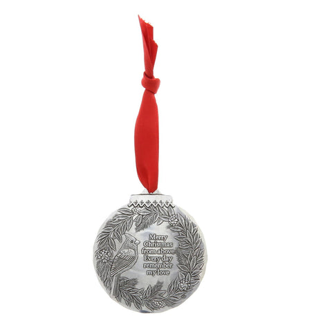 Cardinal Remembrance Ornament – Handcrafted Memorial Keepsake by Wendell August Forge