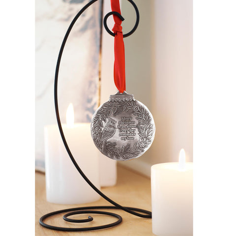 Cardinal Remembrance Ornament – Handcrafted Memorial Keepsake by Wendell August Forge