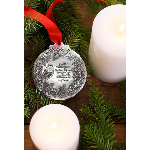 Cardinal Remembrance Ornament – Handcrafted Memorial Keepsake by Wendell August Forge