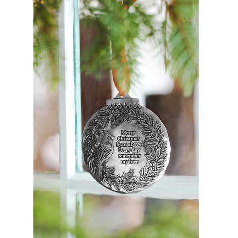 Cardinal Remembrance Ornament – Handcrafted Memorial Keepsake by Wendell August Forge